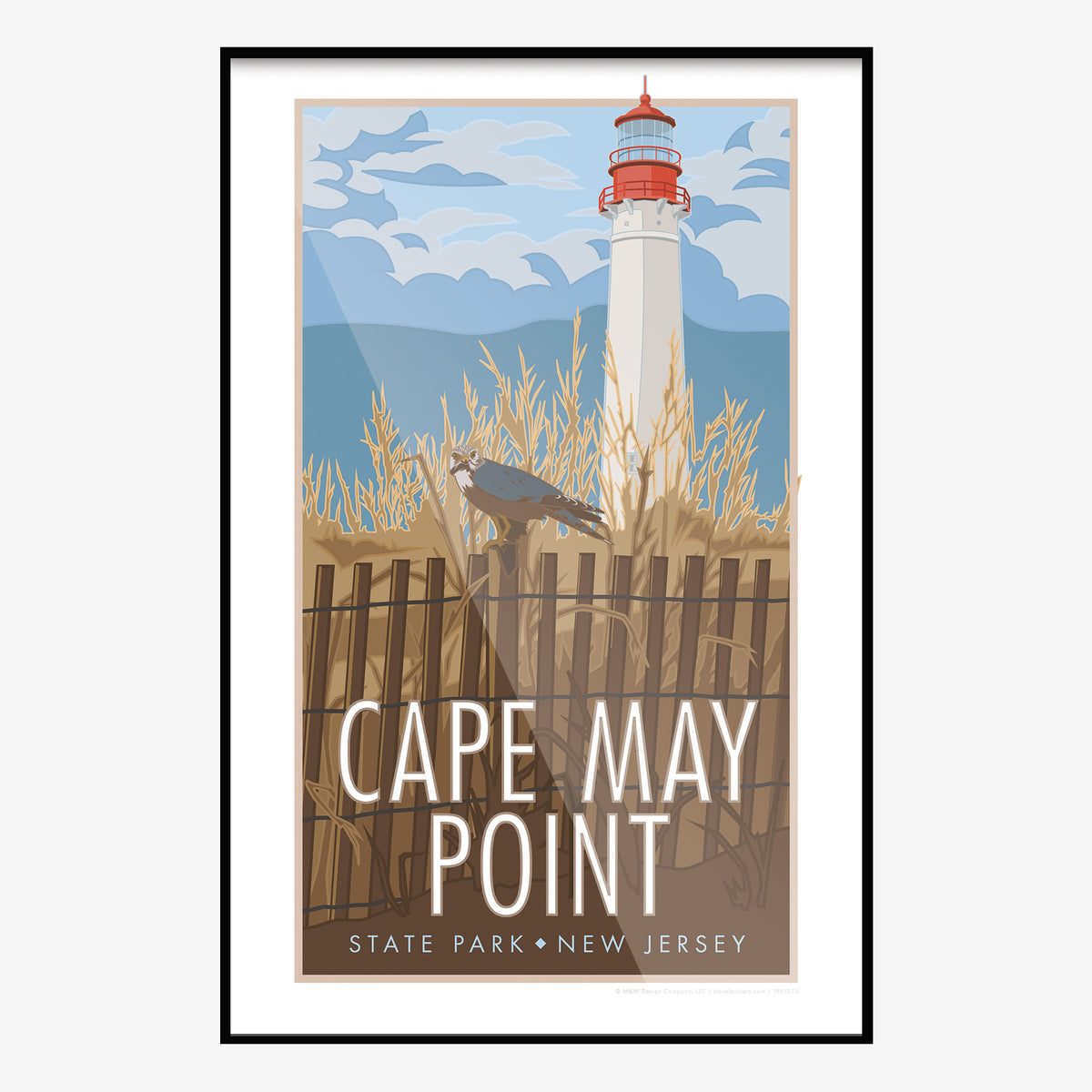Cape May Light House Travel Poster