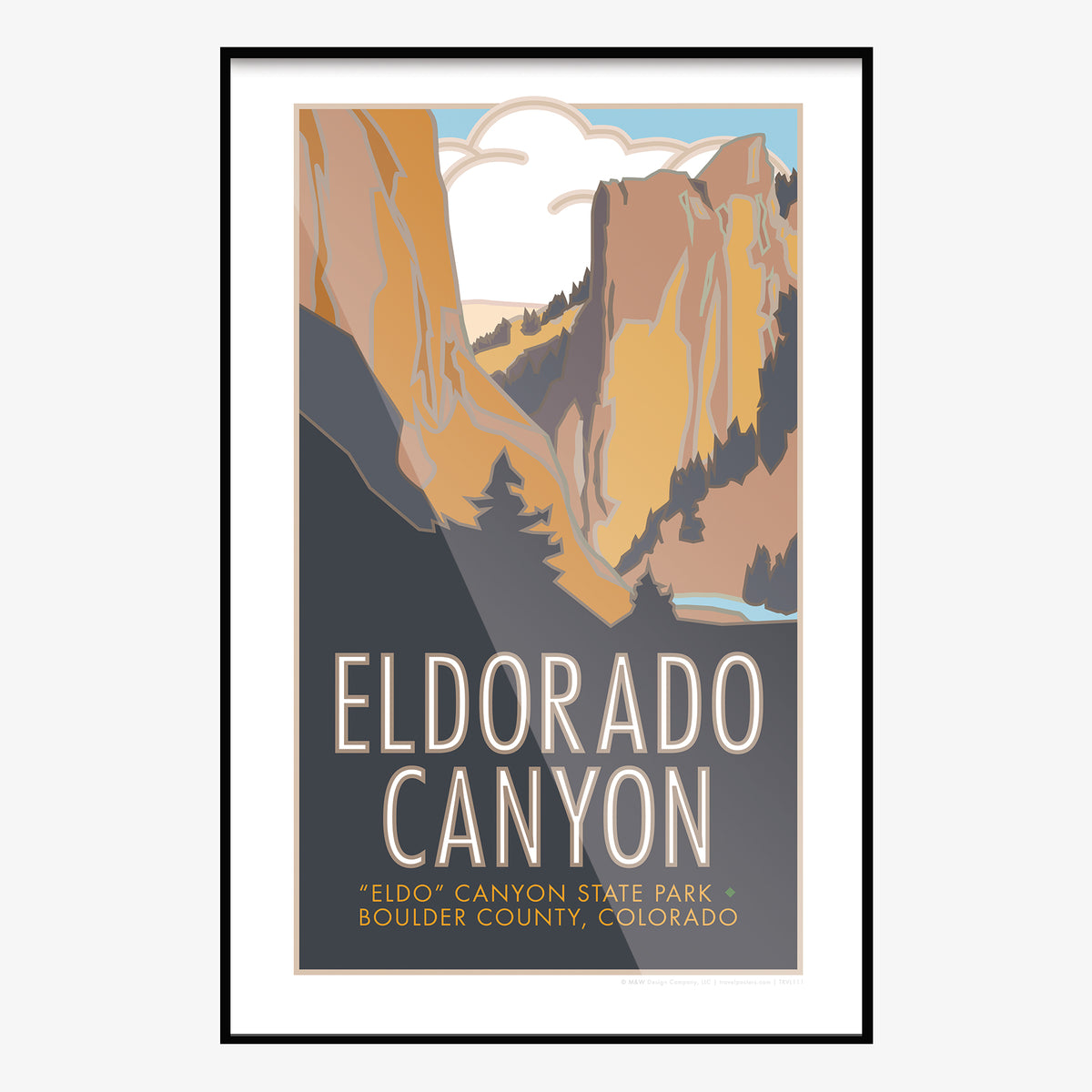 Eldorado Canyon Colorado Travel Poster