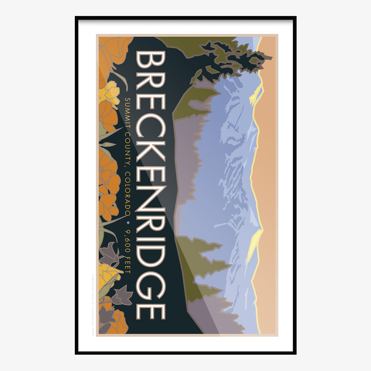 Breckenridge Colorado Horizontal Travel Poster