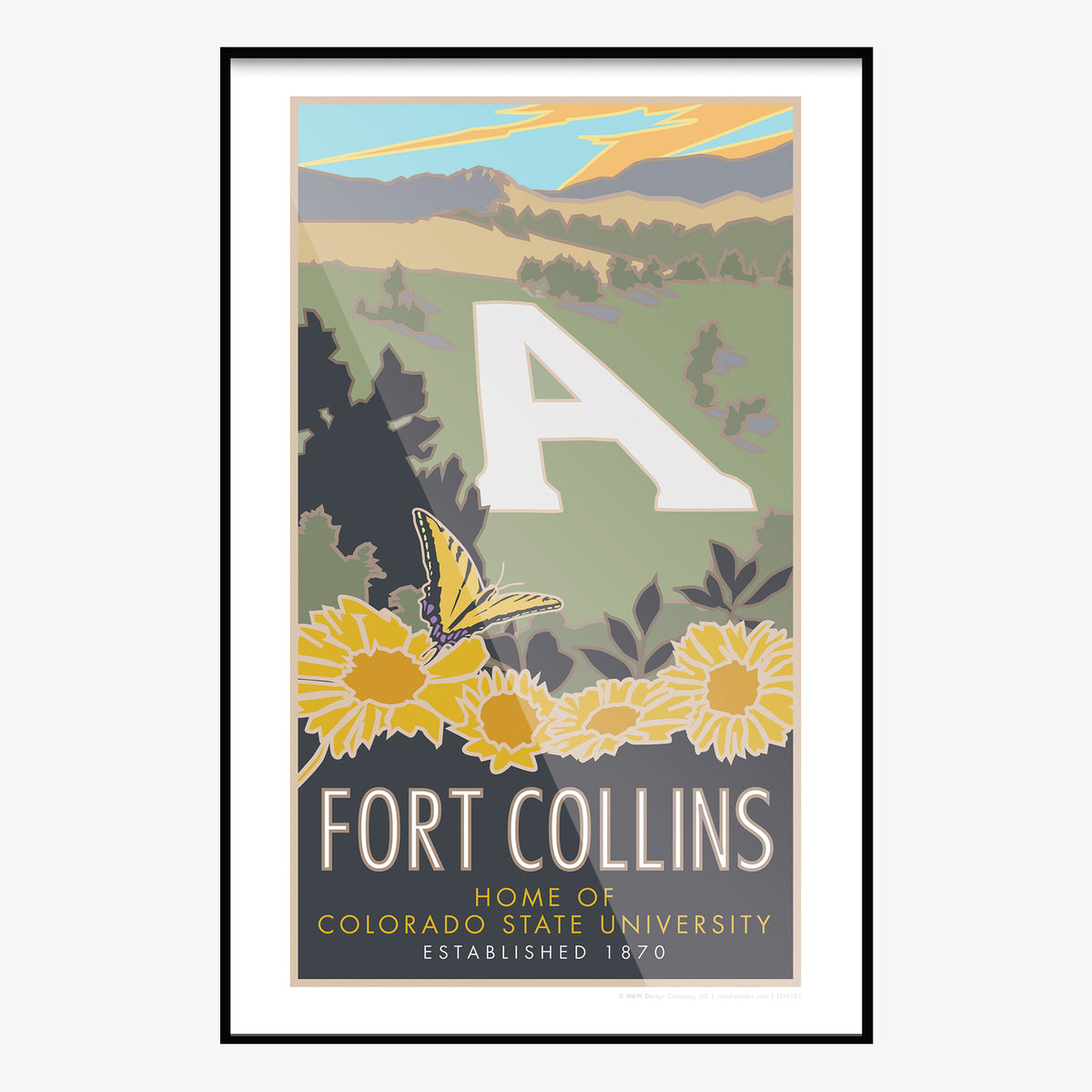 Fort Collins The A Colorado Travel Poster