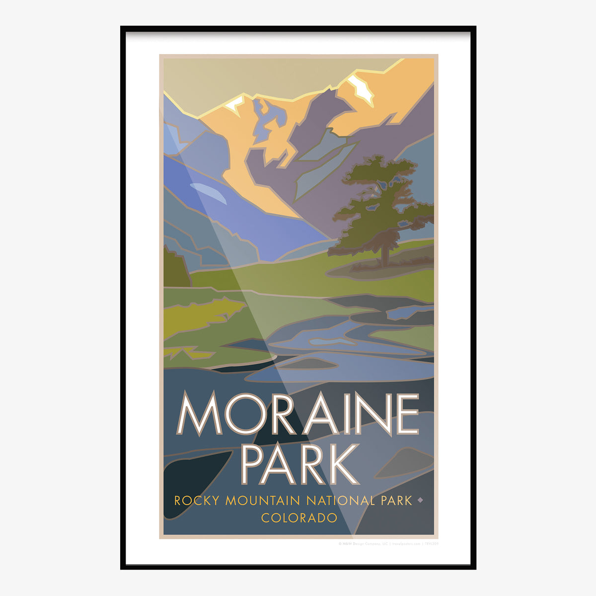 Moraine Park Rocky Mountain National Park Colorado Travel Poster