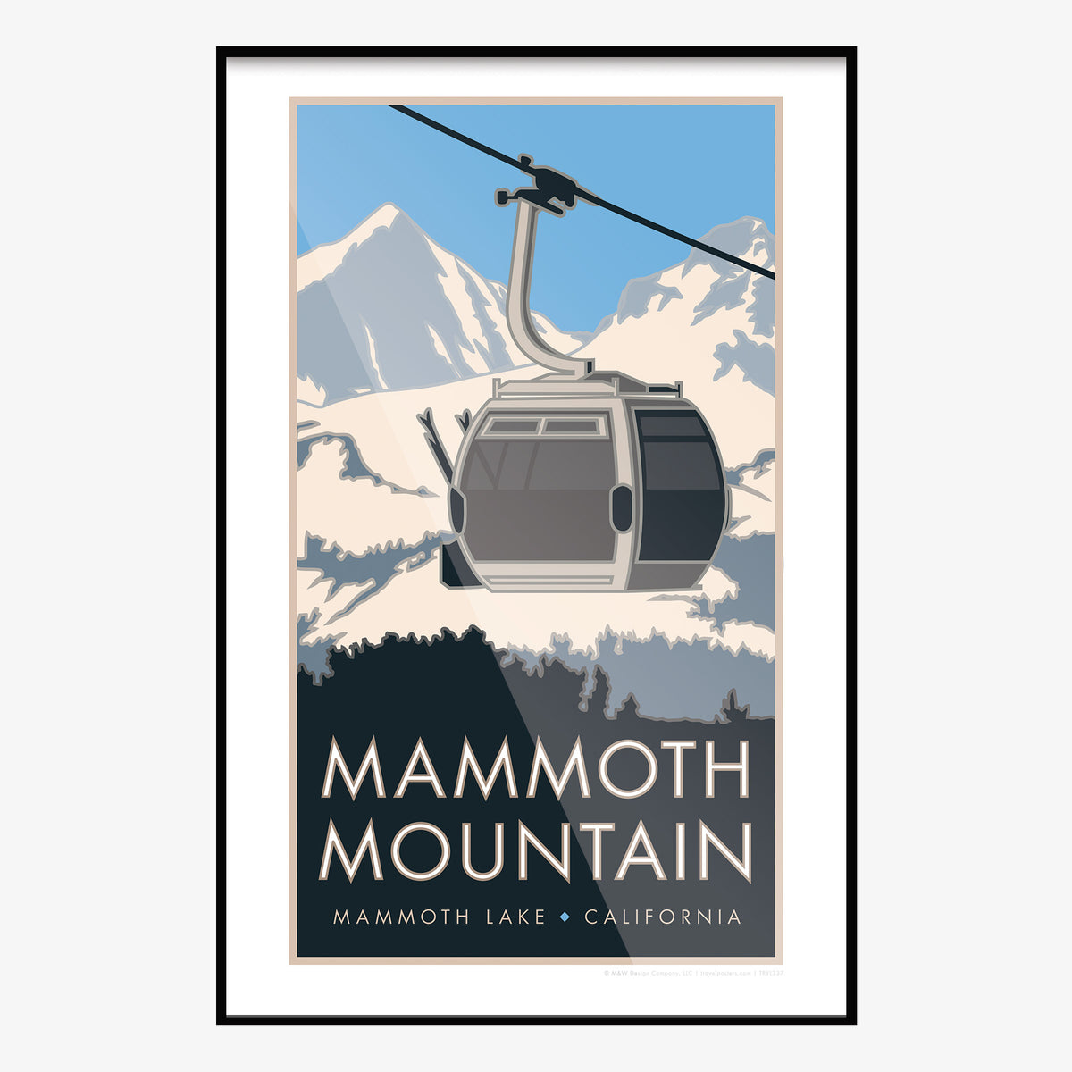 Mammoth Mountain California Travel Poster