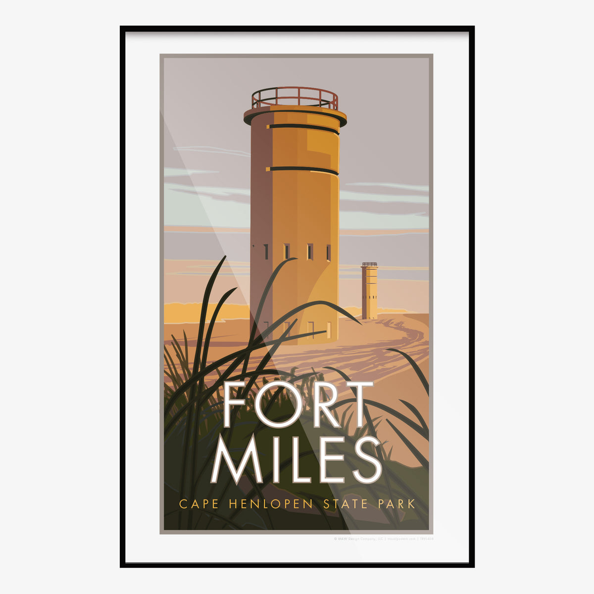 Cape Henlopen State Park Delaware Travel Poster