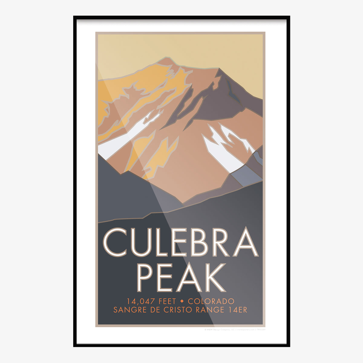 Culebra Peak Colorado 14er Travel Poster