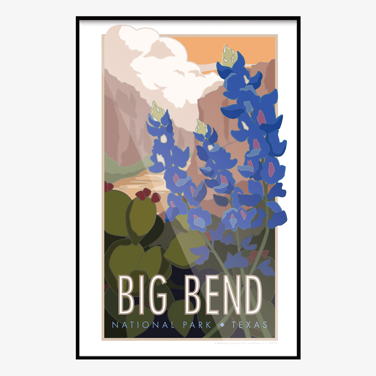 Big Bend National Park Texas Travel Poster