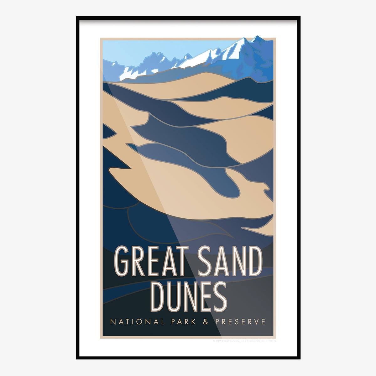 Great Sand Dunes National Park Colorado Travel Poster
