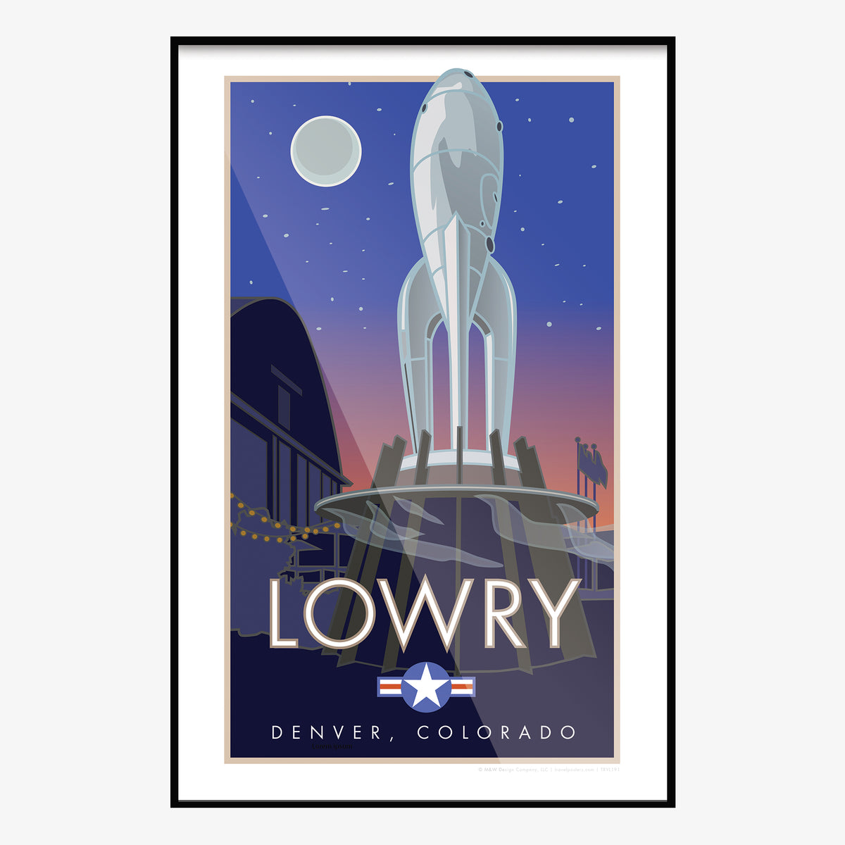 Lowry Neighborhood Denver Colorado Travel Poster