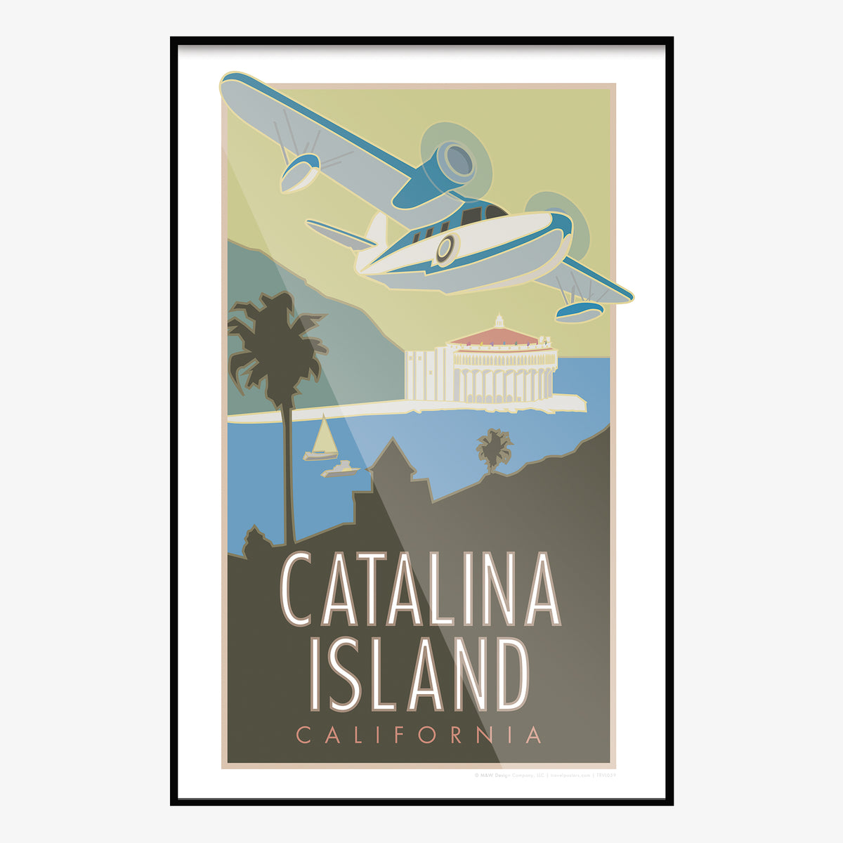 Catalina Island California Travel Poster