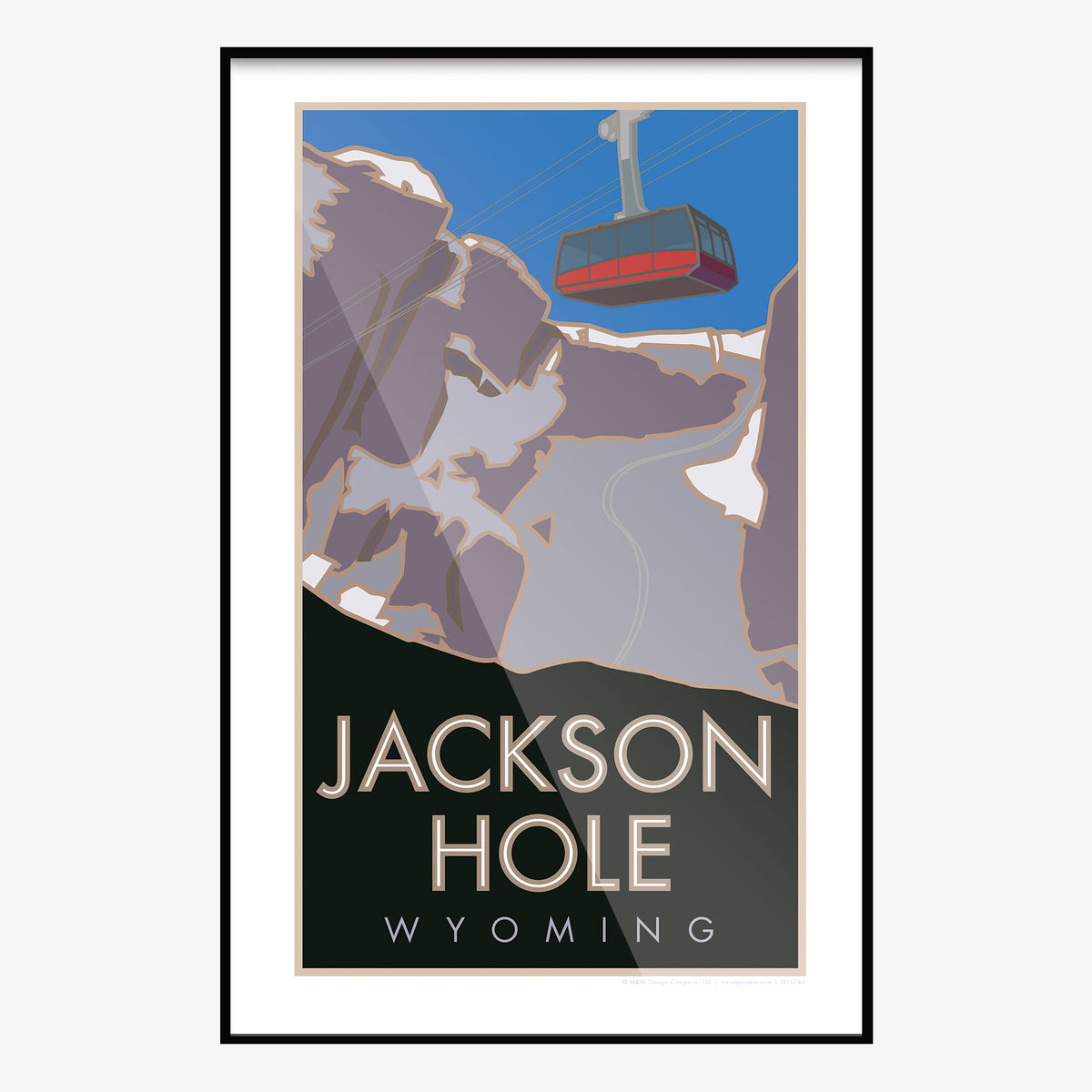Jackson Hole Wyoming Travel Poster