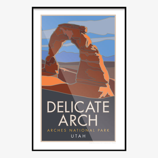 Delicate Arch Arches National Park Utah Travel Poster
