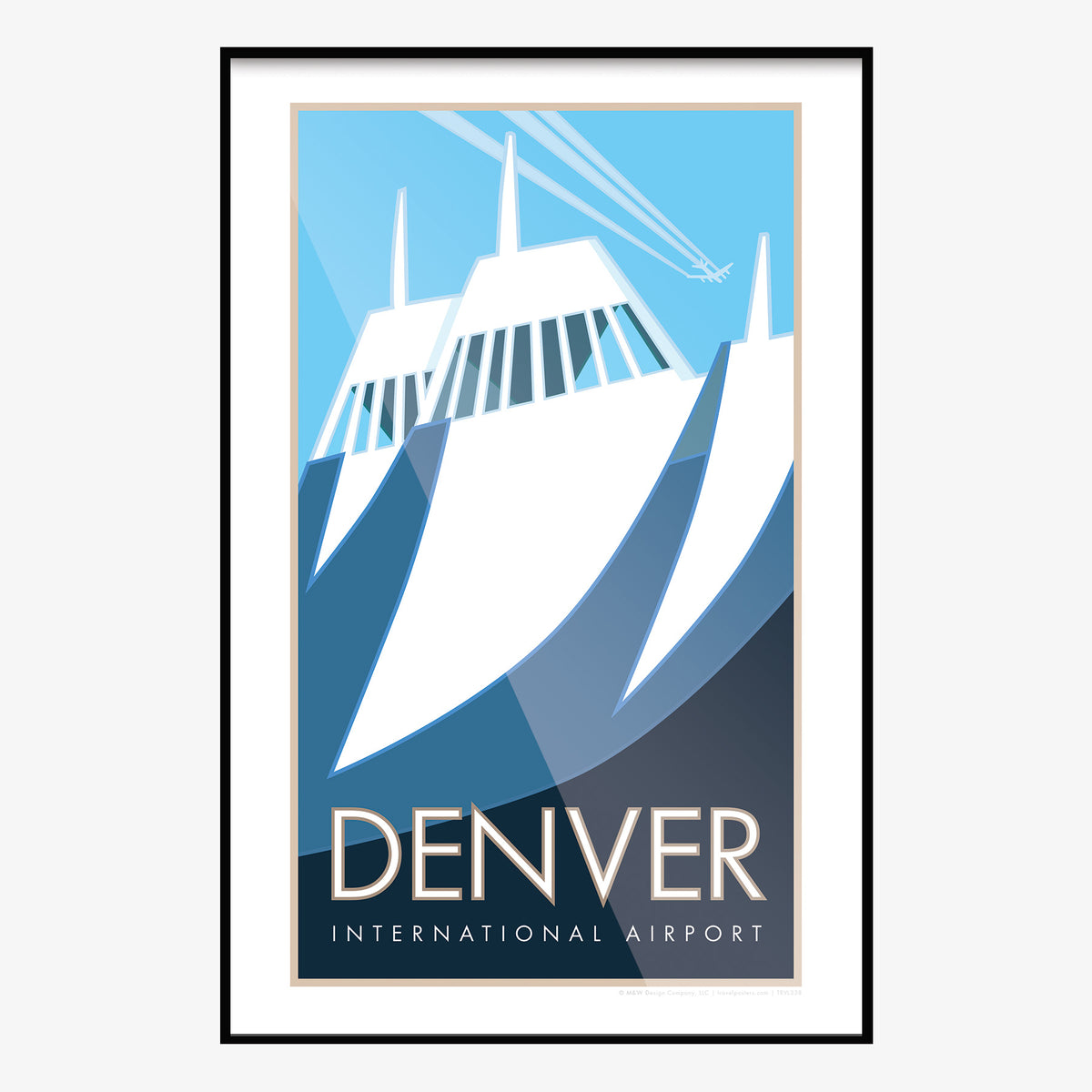Denver International Colorado Travel Poster
