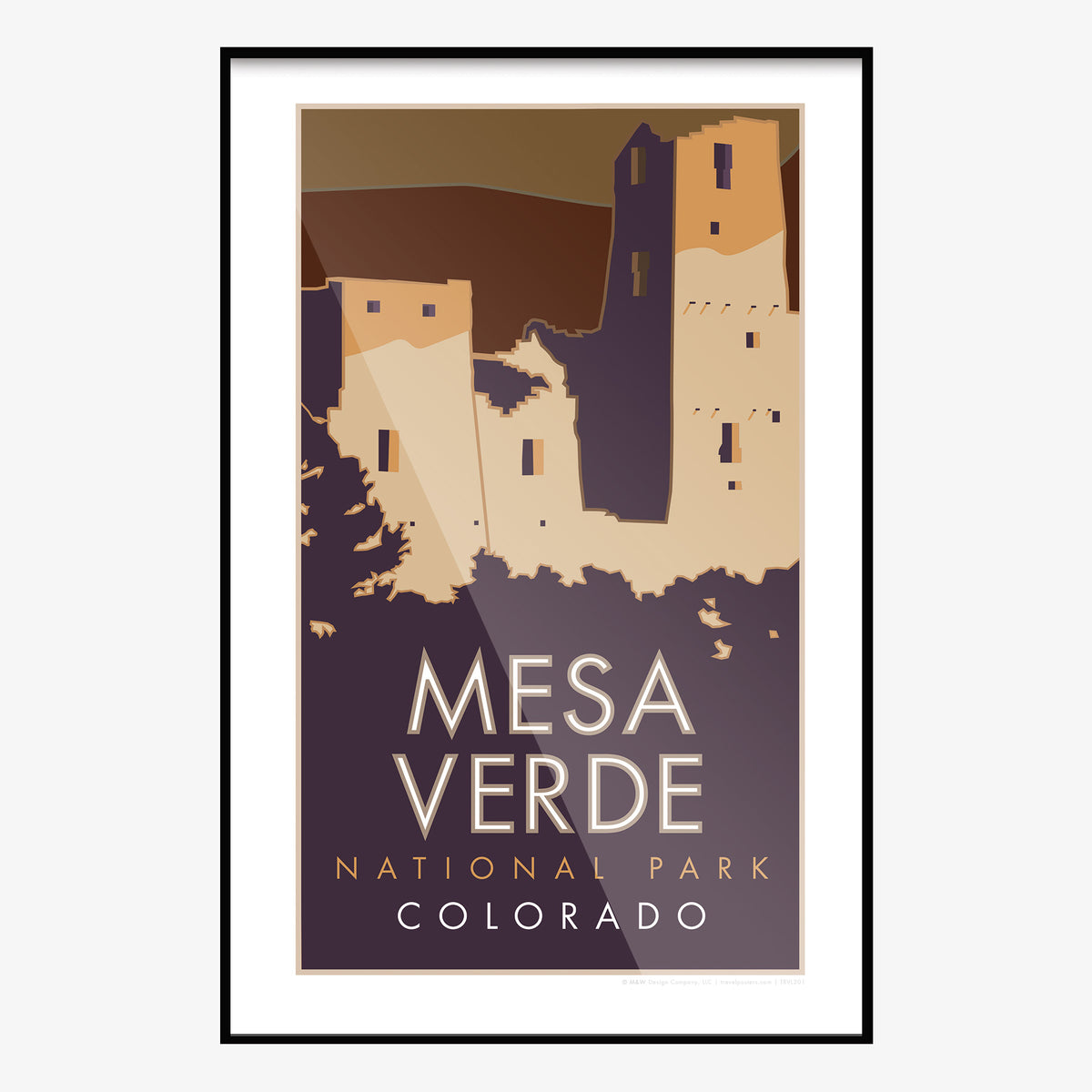 Mesa Verde National Park Colorado Travel Poster