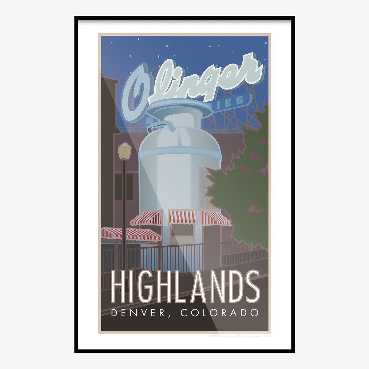 Highlands Neighborhood Denver Colorado Travel Poster