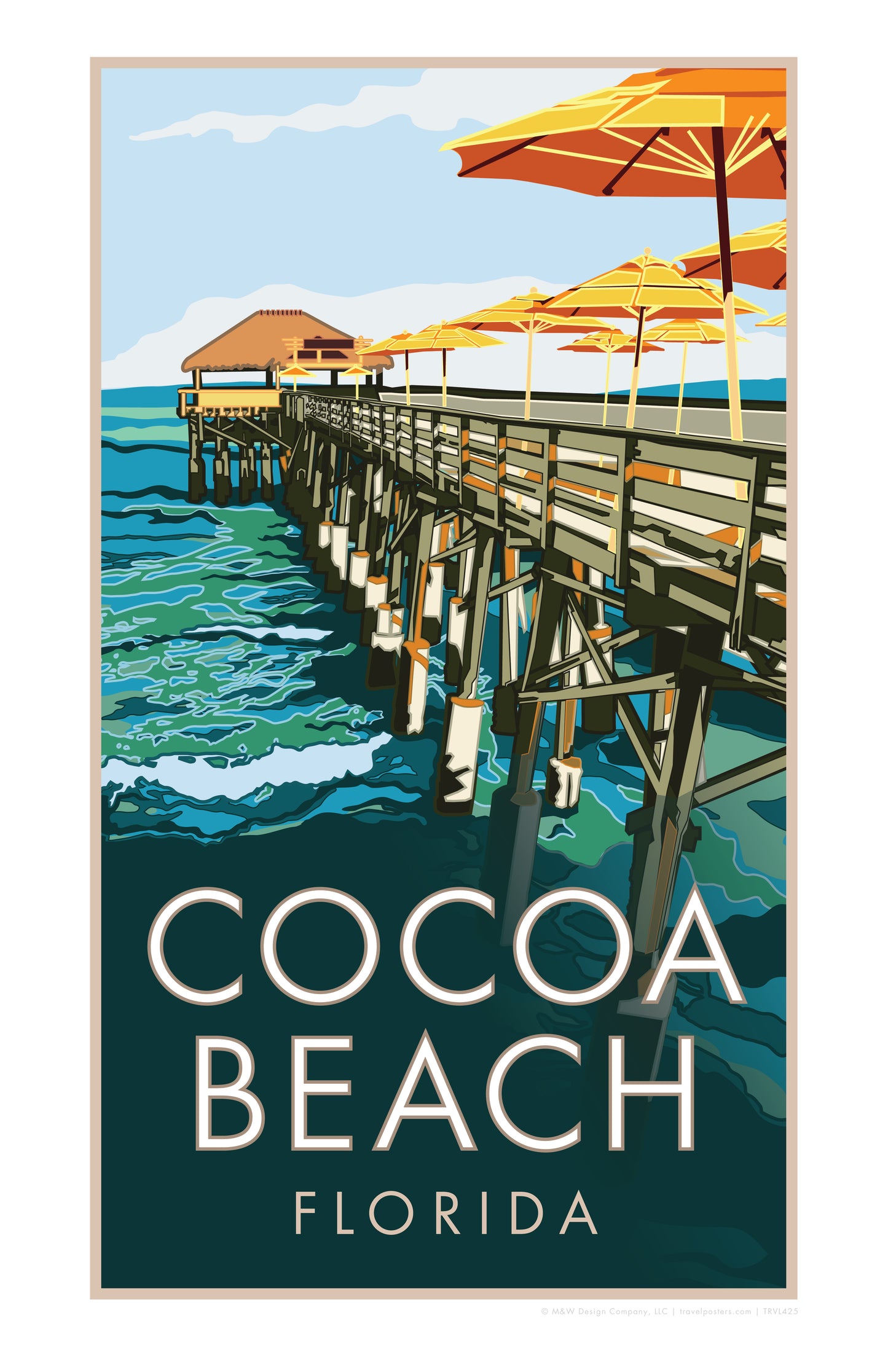 Cocoa Beach Pier - Cocoa Beach - Poster