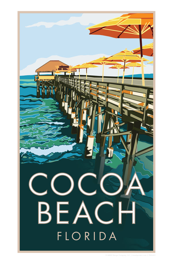 Cocoa Beach Pier - Cocoa Beach - Poster