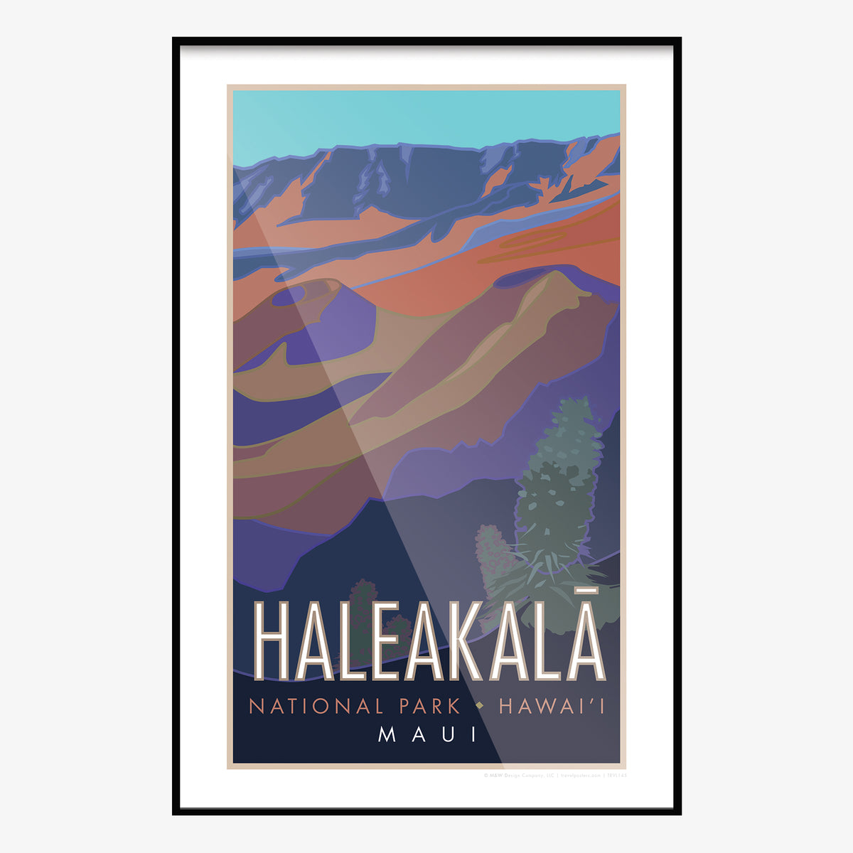 Haleakala National Park Maui Hawaii Travel Poster