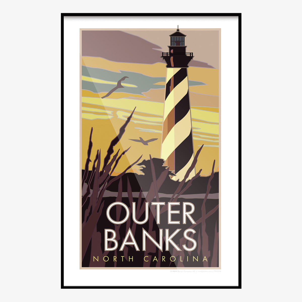 The Outer Banks of North Carolina Travel Poster