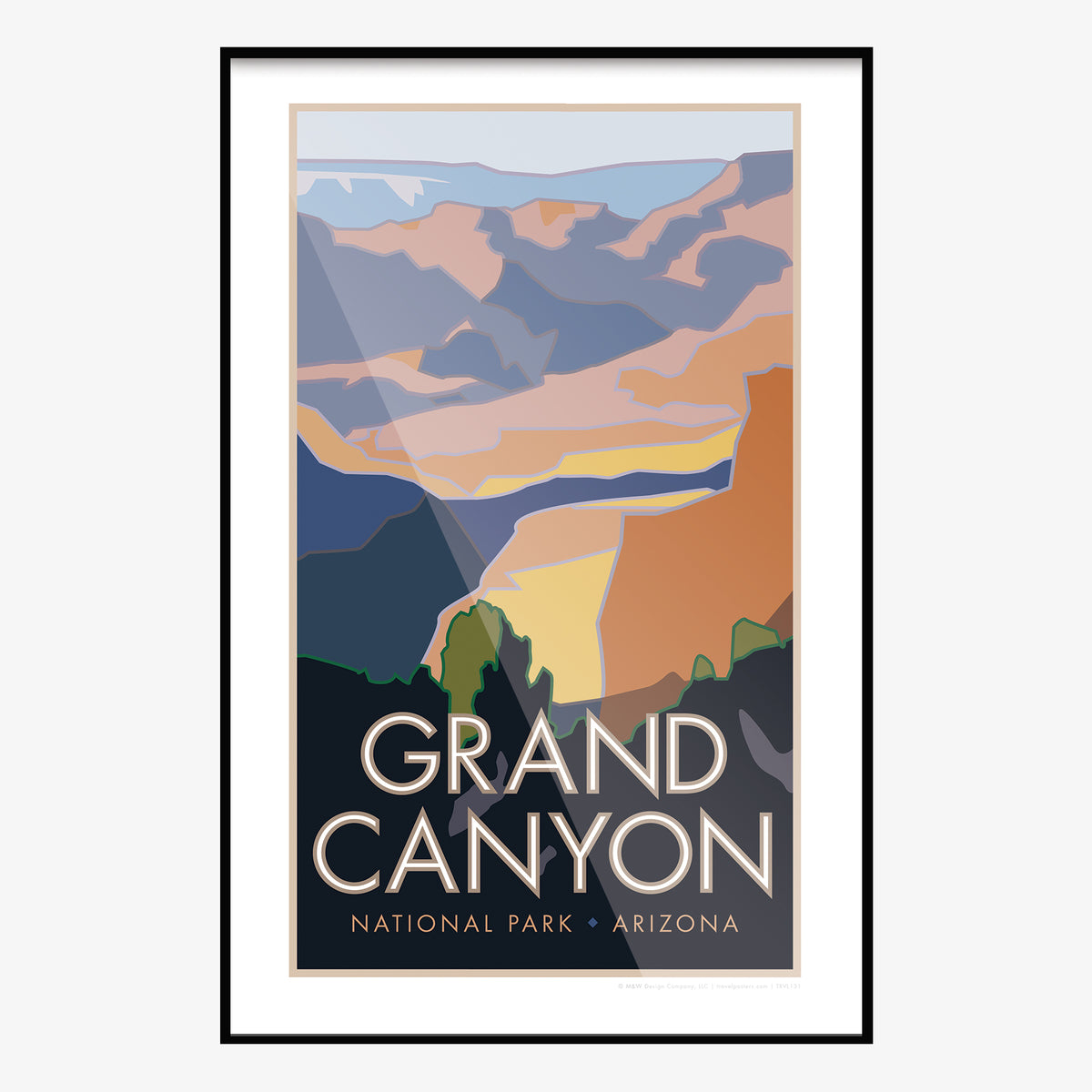 Grand Canyon National Park Arizona Travel Poster