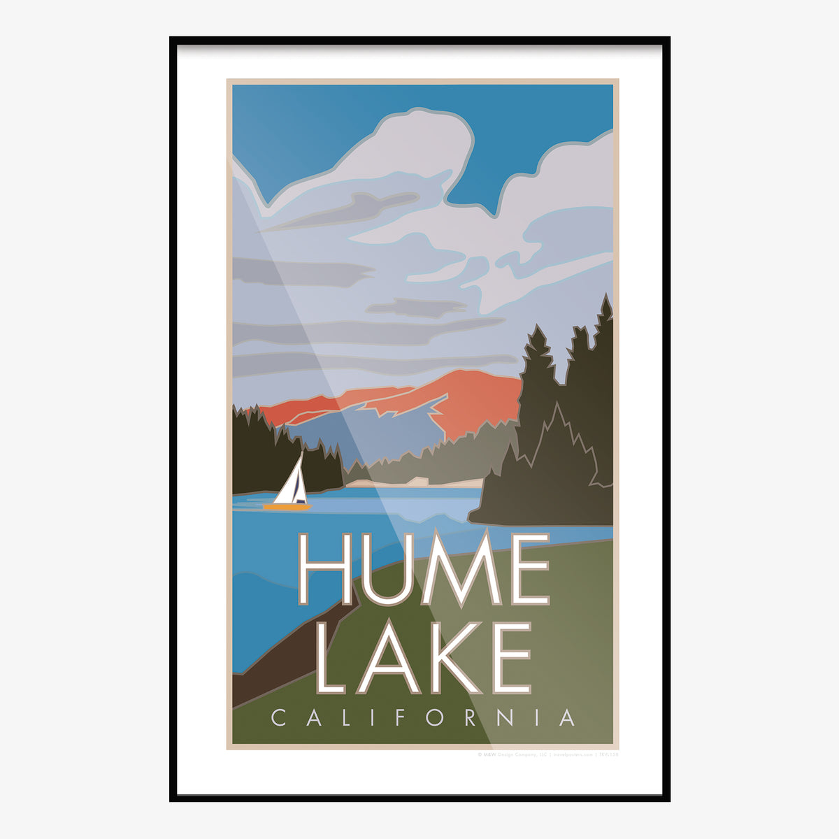 Hume Lake California Travel Poster