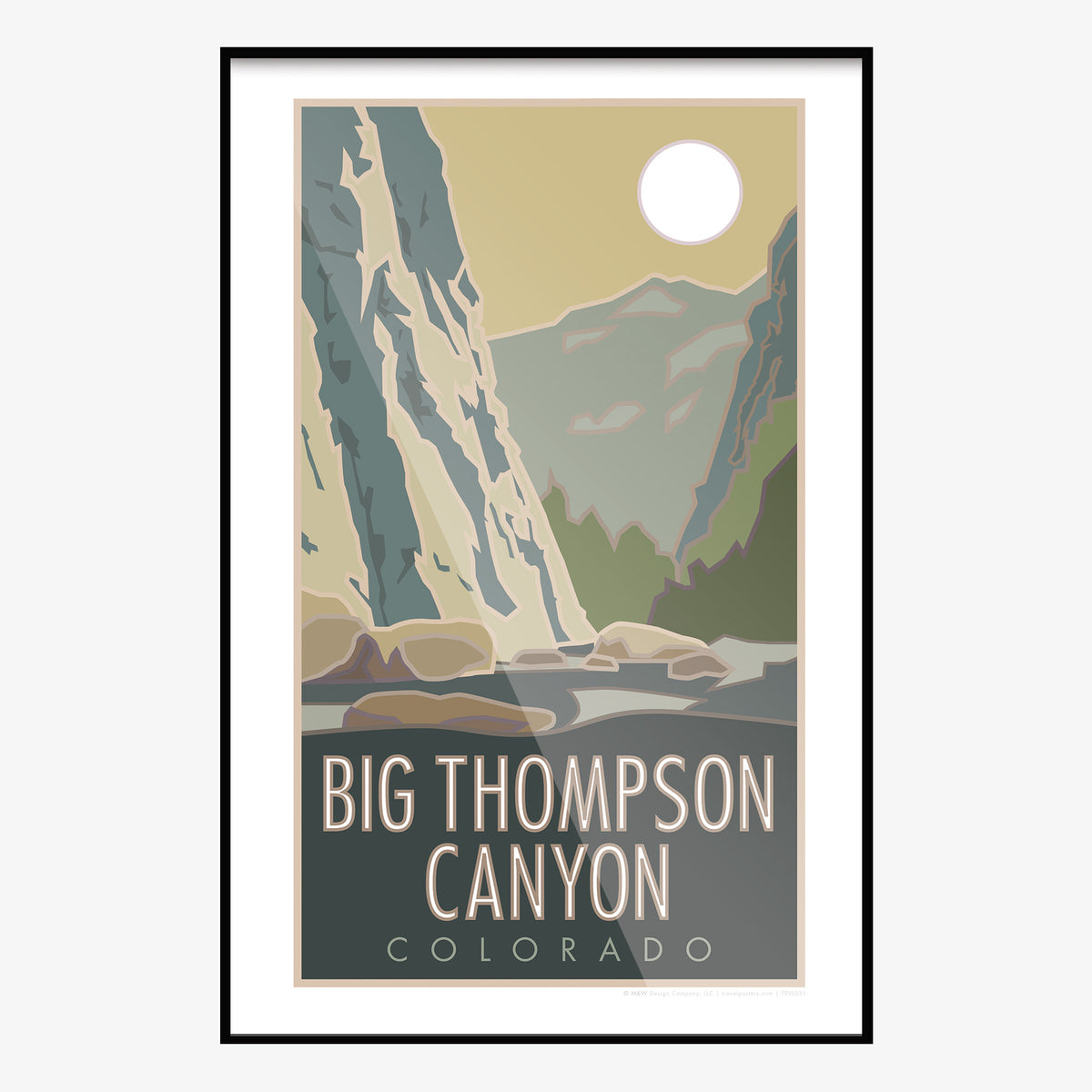 Big Thompson Canyon Colorado Travel Poster