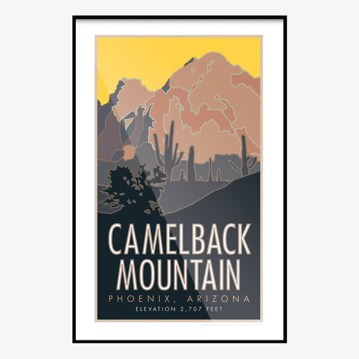 Camelback Mountain Arizona Travel Poster
