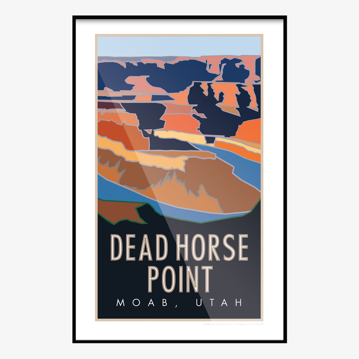 Dead Horse Point Utah Travel Poster