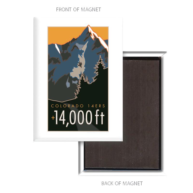 Climb Colorado's 14ers magnets