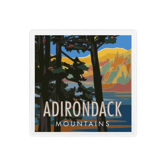 Adirondack Mountains, New York - 4" x 4" Sandstone Coaster