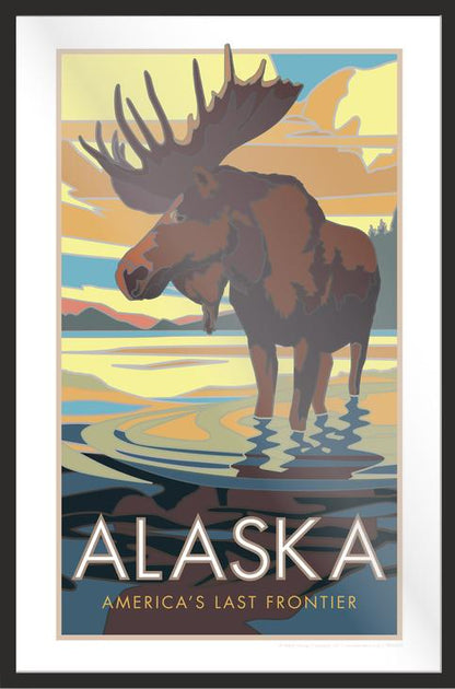 Alaska National Parks, Moose View Poster