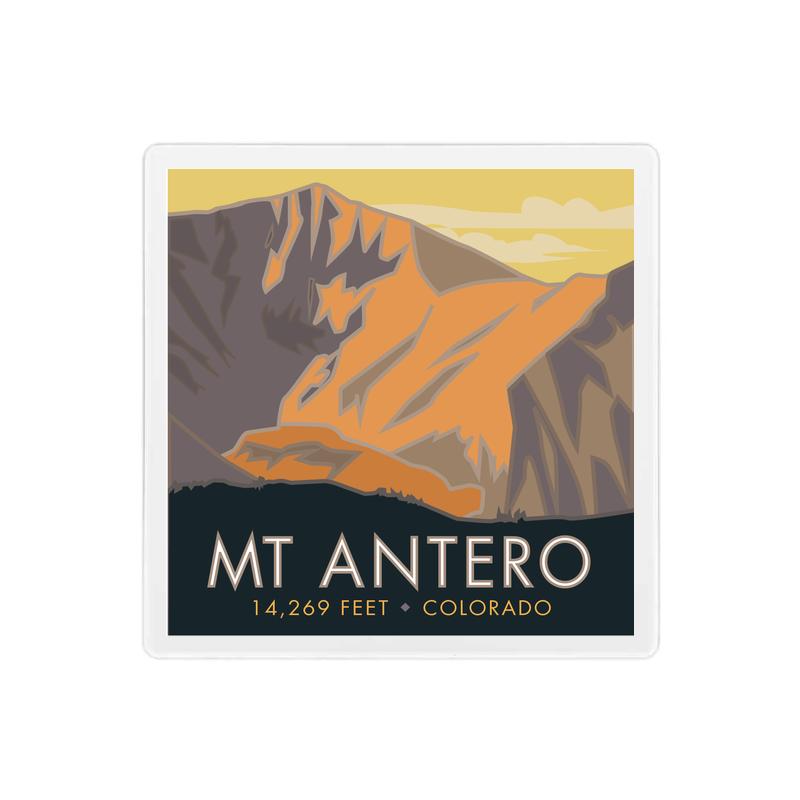 Mt. Antero, Colorado - Colorado 14er - 4" x 4" Sandstone Coaster