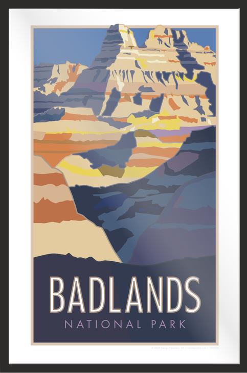 Badlands National Park - Poster