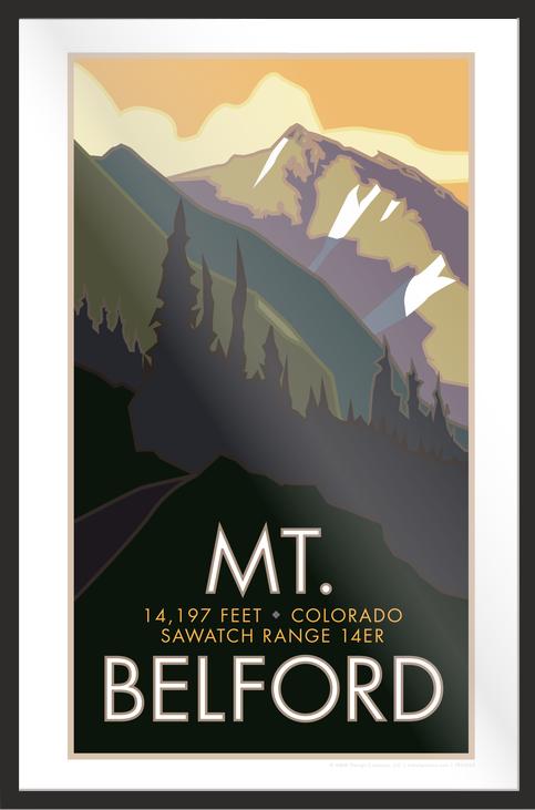 Mt. Belford, Colorado - Colorado 14er - Poster