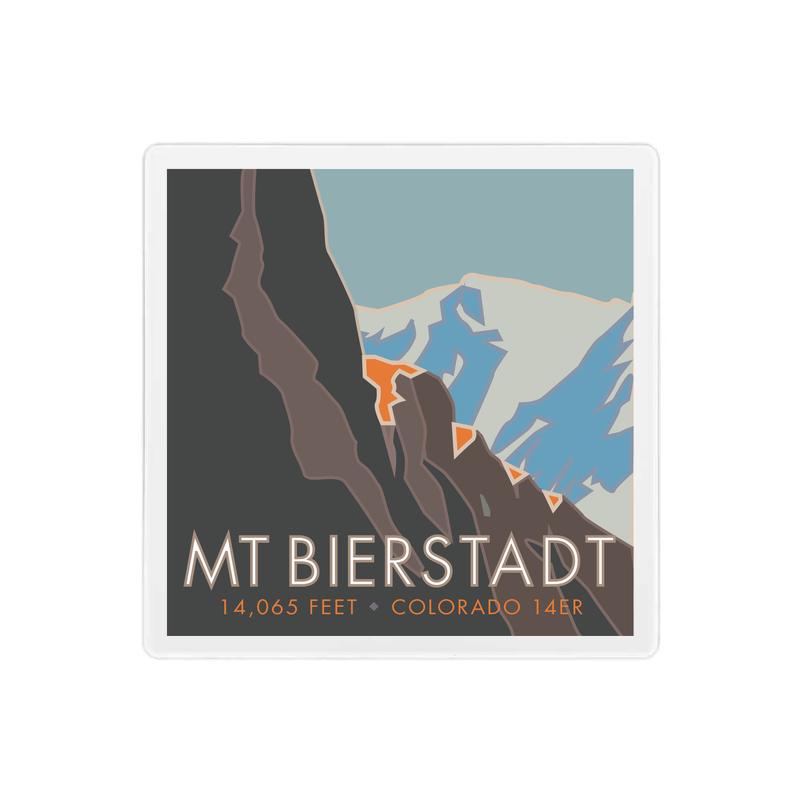 Mt. Bierstadt, Colorado - Colorado 14er - 4" x 4" Sandstone Coaster