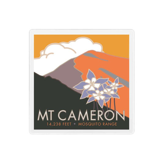 Mt. Cameron, Colorado - Colorado 14er - 4" x 4" Sandstone Coaster