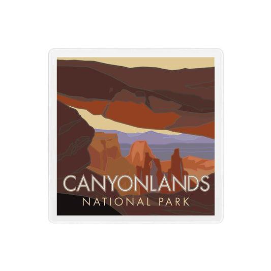 Canyonlands National Park, Utah - Mesa Arch - 4" x 4" Sandstone Coaster
