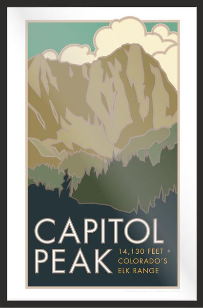 Capitol Peak, Colorado - Colorado 14er - Poster