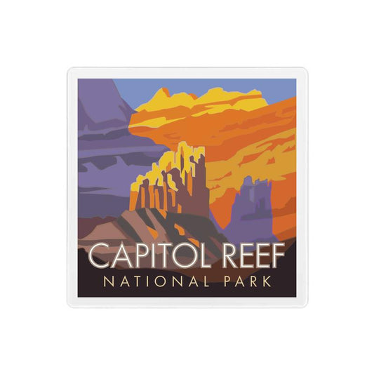 Capitol Reef National Park, Utah - 4" x 4" Sandstone Coaster