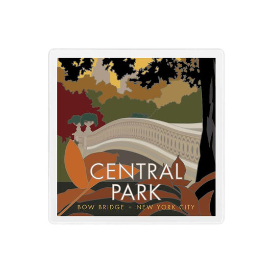 Central Park (Bow Bridge), New York City - 4" x 4" Sandstone Coaster