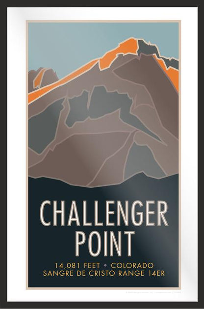 Challenger Point, Colorado - Colorado 14er - Poster