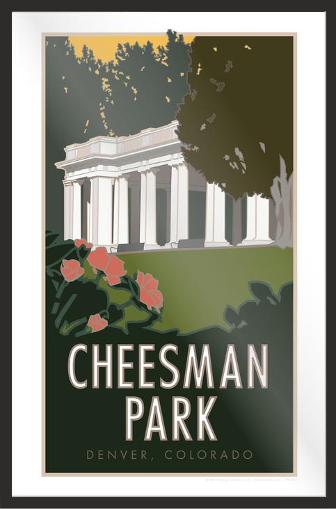 Cheesman Park, Denver, Colorado - Poster