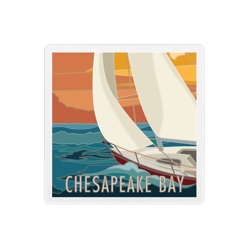 Chesapeake Bay - 4" x 4" Sandstone Coaster