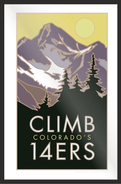 Climb Colorado's 14ers - Poster
