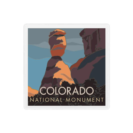 Colorado National Monument #2 (Independence Monument) - 4" x 4" Sandstone Coaster