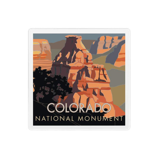 Colorado National Monument #3 (Kissing Couple) - 4" x 4" Sandstone Coaster
