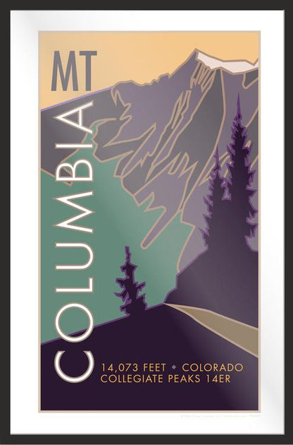 Mount Columbia, Colorado - Colorado 14er - Poster