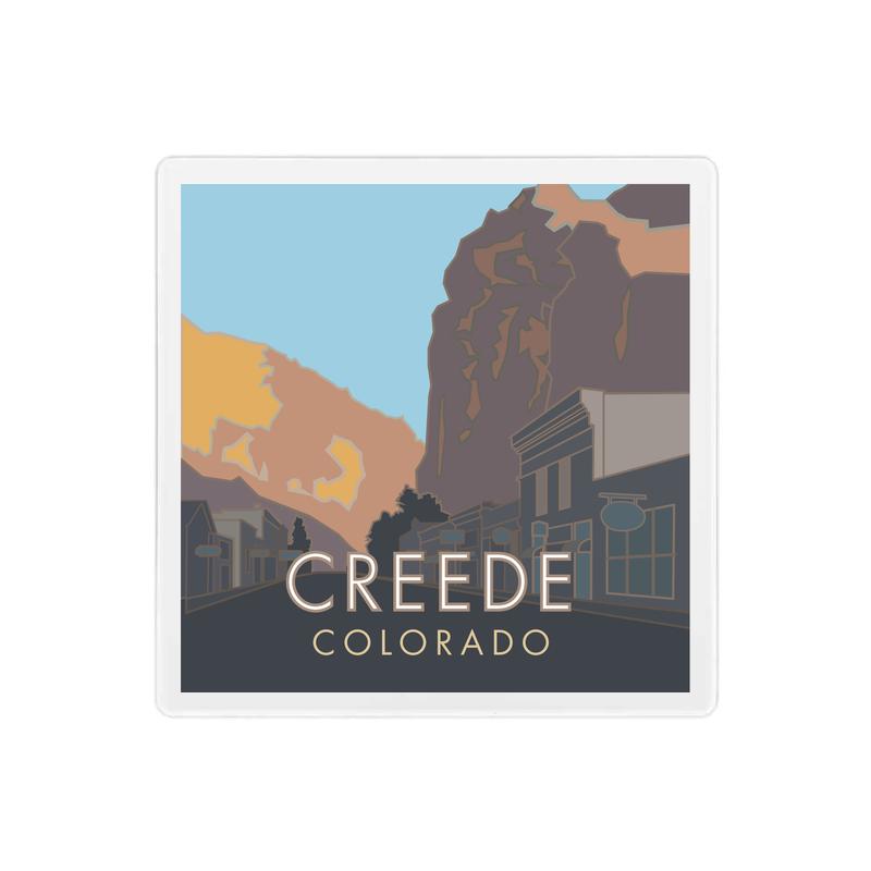 Creede, Colorado - 4" x 4" Sandstone Coaster
