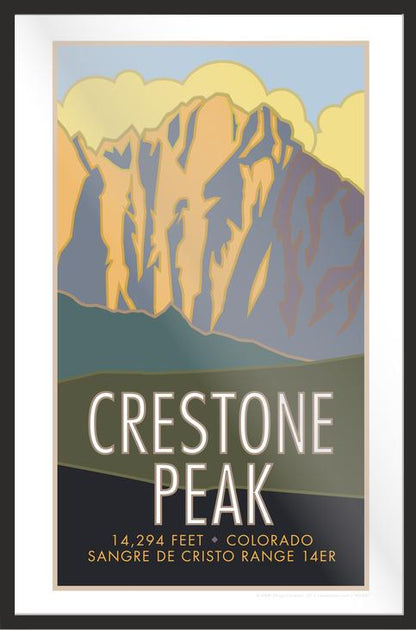 Crestone Peak, Colorado - Colorado 14er - Poster