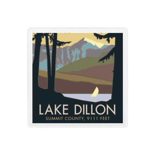 Lake Dillon, Colorado - 4" x 4" Sandstone Coaster