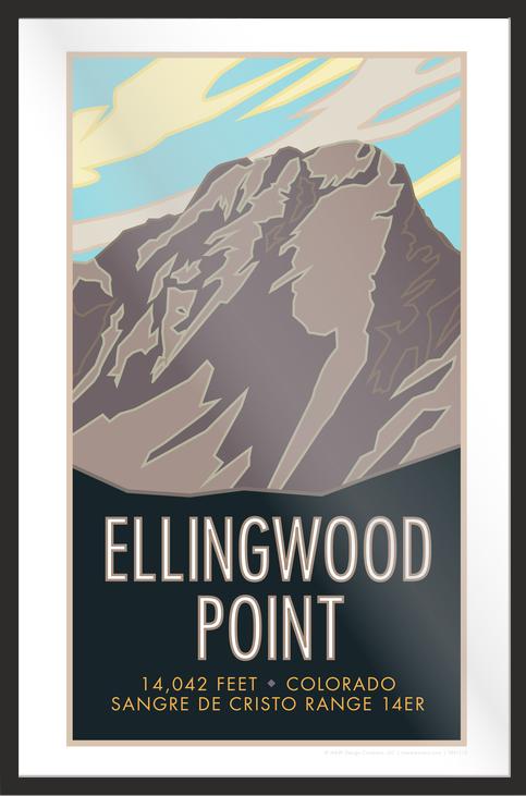 Ellingwood Point, Colorado - Colorado 14er - Poster