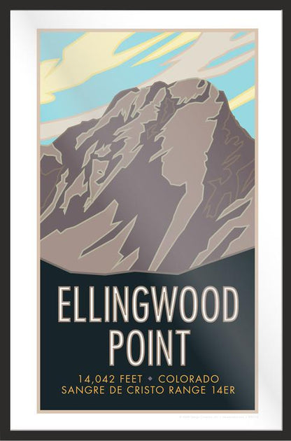 Ellingwood Point, Colorado - Colorado 14er - Poster